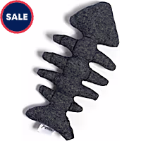 Jupiter Grey Fish Bone Plush Cat Toy