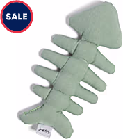 Jupiter Green Fish Bone Plush Cat Toy