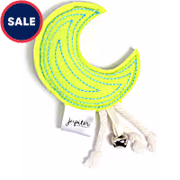 Jupiter Green Embroidered Moon Felt Catnip Toy