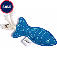 Jupiter Blue Embroidered Felt Fish Catnip Toy