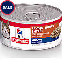 Hill's Science Diet Senior 7+ Savory Turkey Entree Canned Wet Cat Food