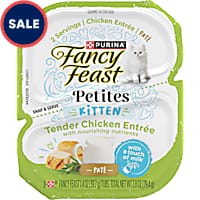 Purina Fancy Feast Petites Tender Chicken Entree Pate Gourmet Wet Kitten Food