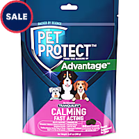 Pet Protect Calming Fast-Acting Vet-Formulated Tranquilify, Chicken Flavor Soft Chews for Dogs