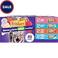 Purina Friskies Seafood and Chicken Pate Favorites Wet Cat Food Variety Pack