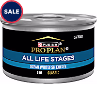 Purina Pro Plan Ocean Whitefish Pate Classic Entree All Life Stages High Protein Wet Cat Food