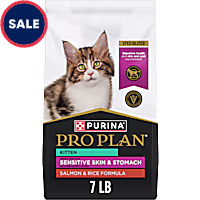 Purina Pro Plan Sensitive Skin and Stomach Salmon and Rice Formula Kitten Food