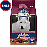 Blue Buffalo Wilderness High-Protein Natural Dry Food Salmon Recipe for Senior Dogs