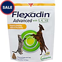 Vetoquinol Flexadin Advanced Hip & Joint Supplement with UC-II, One Chew a Day, Vet-Approved for Dogs & Cats