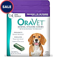 ORAVET Dental Hygiene Chews for Dogs 25-50 lbs.
