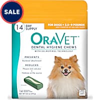 ORAVET Dental Hygiene Chews for Dogs 3.5-9 lbs.