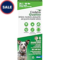 Credelio Quattro Chewable Tablets Dogs 25.1-50 lbs