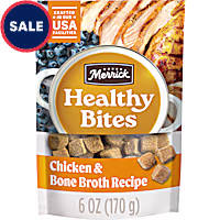 Merrick Healthy Bites Grain Free Chicken and Bone Broth Recipe Soft DogTreats