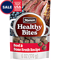 Merrick Healthy Bites with Bone Broth Beef Recipe Grain Free Soft Dog Treats