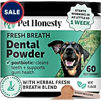 Pet Honesty Mint Breath Freshener Dental Powder for Dogs