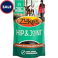 Zuke's Hip and Joint Support Senior Dog Treats made with Real Peanut Butter and Oats Treats for Adult Dog of All Sizes