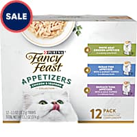 Fancy Feast Lickable Appetizers Grain Free Wet Cat Food Variety Pack