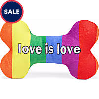 Petco 2 for $5 Love is Love Bone Plush Dog Toy