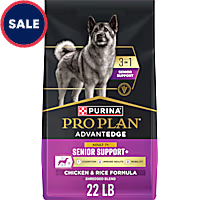Purina Pro Plan AdvantEDGE Senior Support Plus Shredded Blend Chicken & Rice Formula Dry Dog Food