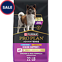 Purina Pro Plan AdvantEDGE Senior Support Plus Large Breed Shredded Blend Chicken and Rice Formula Dry Dog Food