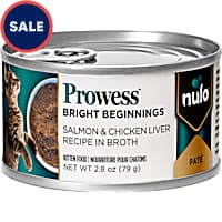 Nulo Prowess Bright Beginnings for Kittens Salmon & Chicken Liver Pate in Broth Cat Food