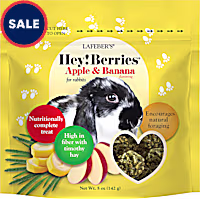 Lafeber's Hey!Berries Apple & Banana Treats for Rabbits