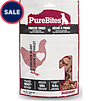 PureBites Made In USA, 1 Ingredient, Chicken Heart Freeze Dried Dog Treats