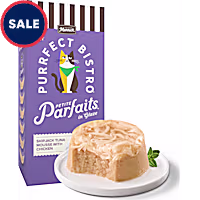 Merrick Purrfect Bistro Petite Parfaits Skipjack Tuna Mousse with Chicken in Glaze Gravy Wet Cat Treats