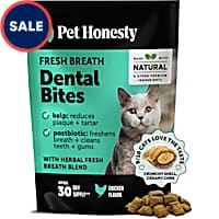 Pet Honesty Chicken Fresh Dental Bites for Cats