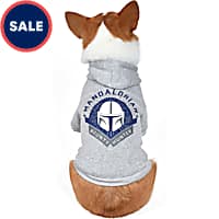 Fetch for Pets Star Wars for Pets The Mandalorian Dog Hoodie with Leash Attachment Hole Pet Outerwear for Dogs