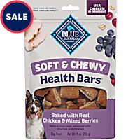 Blue Buffalo Soft & Chewy Health Bars Baked with Real Chicken & Mixed Berries Natural Dog Treats