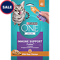 Purina ONE Plus Immune Support Purees with Real Chicken Puree Cat Treats