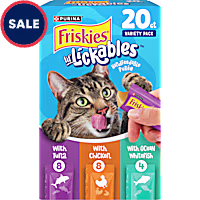 Purina Friskies lil' Lickables with Chicken, Tuna or Ocean Whitefish Lickable Cat Treats Variety Pack
