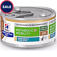 Hill's Prescription Diet Metabolic Weight + j/d Vegetable & Tuna Stew Cat Food