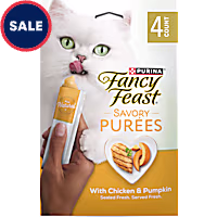 Purina Fancy Feast Savory Purees with Chicken & Pumpkin Lickable Cat Treats