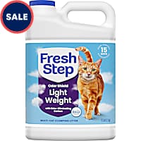 Fresh Step Odor Shield Light Weight Multi Cat Clumping Litter with Febreze Freshness
