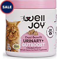 WellJoy Chicken Flavored Soft Chew Urinary + GutBoost Supplement for Cats