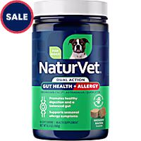 NaturVet Hickory Bacon Flavor Gut Health + Allergy Dual Action Supplement for Dogs