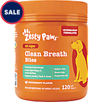 Zesty Paws Peppermint Clean Breath Bites for Dogs