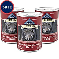 Blue Buffalo Wilderness Salmon & Chicken High-Protein Grain-Free Adult Canned Dog Food