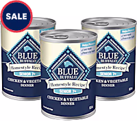 Blue Buffalo Homestyle Chicken Recipe Senior 7+ Chicken Wet Adult Senior 7+ Dog Food