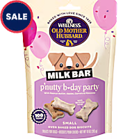 Old Mother Hubbard Wellness Milk Bar P'Nutty B-Day Party with Icing Small Peanut Butter Dog Treats