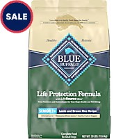 Blue Buffalo Life Protection Formula Lamb & Brown Rice Recipe, Natural Food for Dogs, Senior 7+ Dry Dog Food