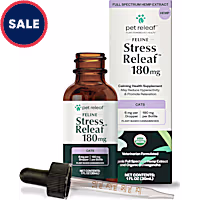 Pet Releaf Feline Stress Releaf Hemp Oil 180mg for Cats