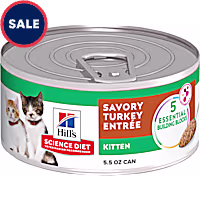 Hill's Science Diet Savory Turkey Entree Canned Wet Kitten Food