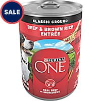 Purina ONE Natural Classic Ground Beef & Brown Rice Entree Wet Dog Food