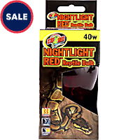 Zoo Med Nightlight Red Reptile Bulb 40 Watts
