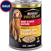 Purina Pro Plan Adult 7 Plus Beef and Rice Entree in Gravy Senior Wet Dog Food