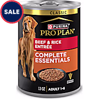 Purina Pro Plan Complete Essentials Beef and Rice Entree Classic Pate Dog Food