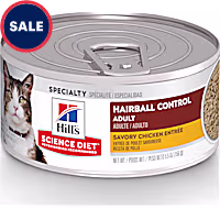Hill's Science Diet Adult Hairball Control Savory Chicken Entree Canned Wet Cat Food