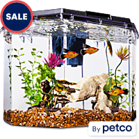 Penn-Plax Deluxe Triple Betta Bow Aquarium Tank